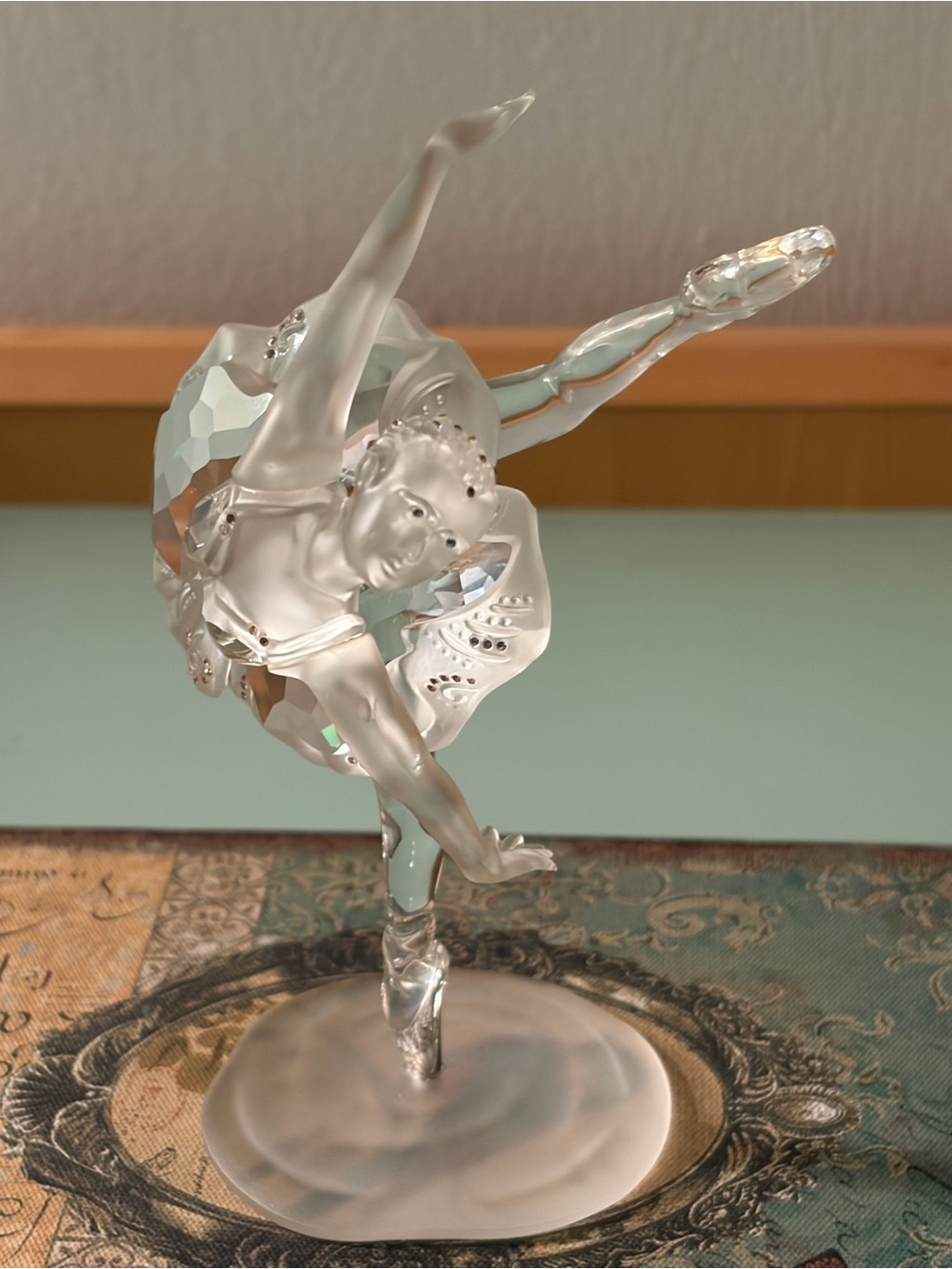 Swarovski crystal Ballerina Figurine  Cake Topper Figurine
